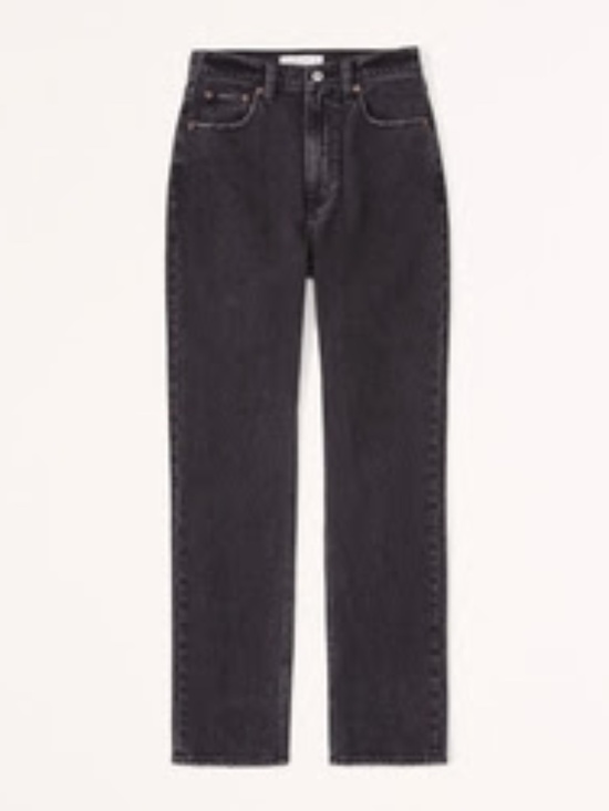 Abercrombie & Fitch Denim - Curve Love Ultra High Rise Ankle Straight Jean